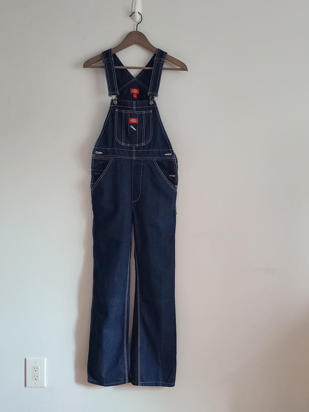 Dickies Dark Blue Denim Overalls 100% cotton Size XS